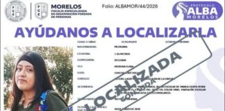 Tras 48 horas de angustia, localizan con vida a Amanda Sherlin, reportada como desaparecida en Morelos.