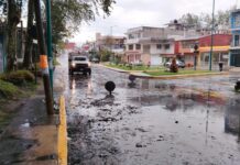 Tormenta vespertina deja encharcamientos en colonias de Xalapa .
