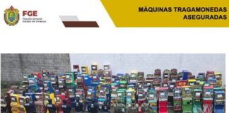 Fiscalía General del Estado intensifica combate a la extorsión con aseguramiento de 193 máquinas tragamonedas en Córdoba