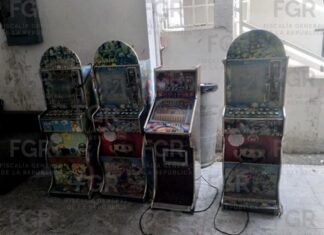 Asegura FGR 19 máquinas tragamonedas en Jamapa y Pánuco Veracruz