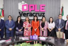Consejera Electoral, Dania Paola Ravel Cuevas, destaca trabajo conjunto entre INE y el OPLE en Veracruz