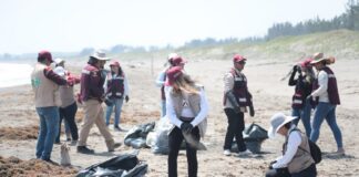 Refuerzan limpieza de Playa Chalchihuecan rumbo a Semana Santa