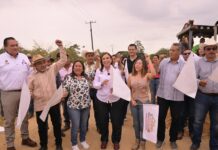 Cumple Rocío Nahle con construcción de 18 km de carretera Hidalgotitlán–Uxpanapa