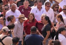 Supervisa Rocío Nahle rehabilitación de la carretera Acayucan–Soteapan