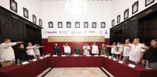 Rosa María instala Consejo de Seguridad Pública Municipal en Veracruz.