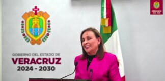 Respalda gobernadora de Veracruz reforma electoral de Claudia Sheinbaum.