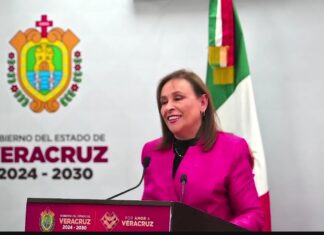 Respalda gobernadora de Veracruz reforma electoral de Claudia Sheinbaum.