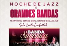 Invita SECVER a concierto Noche de Jazz en el Teatro del Estado.