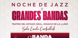 Invita SECVER a concierto Noche de Jazz en el Teatro del Estado.
