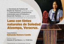 Invita SECTUR a la capacitación de Lana con tintes naturales de Soledad Atzompa.