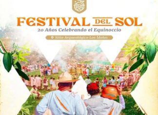 Invita SECTUR al Festival del Sol en el sitio arqueológico Los Ídolos.