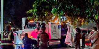 Trailero detenido por destrozar caseta y balear a empleados en La Antigua