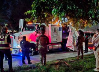 Trailero detenido por destrozar caseta y balear a empleados en La Antigua
