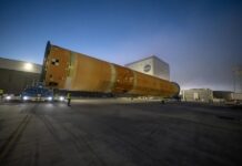 NASA presentará a la prensa parte del cohete lunar Artemis III.