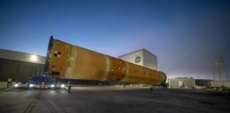 NASA presentará a la prensa parte del cohete lunar Artemis III.