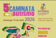 Invitan a la Quinta Caminata por el Autismo este domingo en Xalapa.