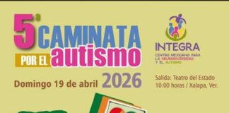 Invitan a la Quinta Caminata por el Autismo este domingo en Xalapa.