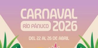 Disfruta de la alegría y tradición del Carnaval Río Pánuco, del 22 al 26 de abril