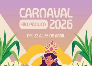 Disfruta de la alegría y tradición del Carnaval Río Pánuco, del 22 al 26 de abril