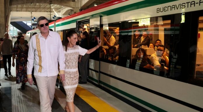 En Estado de México, presidenta Sheinbaum inaugura tren “Felipe Ángeles”, Buenavista-AIFA