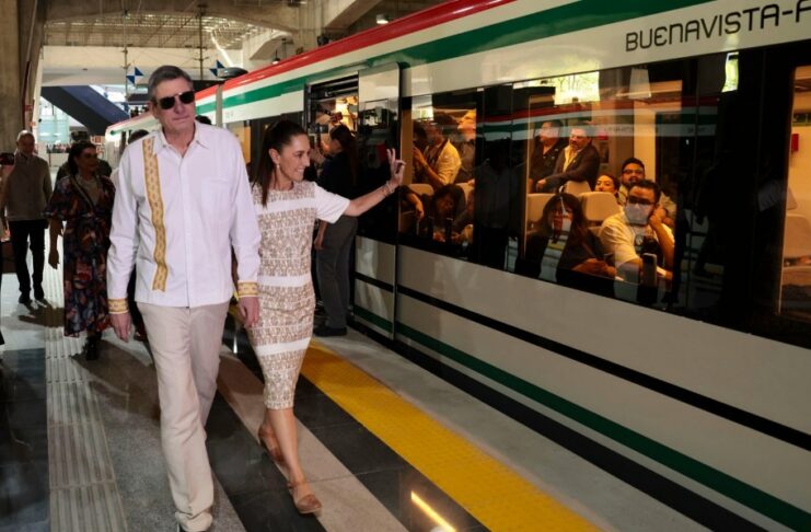 En Estado de México, presidenta Sheinbaum inaugura tren “Felipe Ángeles”, Buenavista-AIFA