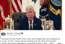 Trump lanza ultima llamada a Irán; advierte ataques contra infraestructuras clave si no abren estrecho de Ormuz