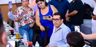 Exhorta diputado Esteban Bautista al diálogo en Tatahuicapan.