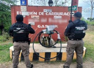 FGR asegura tres mil litros de gas L.P. en Acayucan, Veracruz