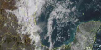 Frente frío 43 provoca lluvias y descenso de temperatura en Veracruz