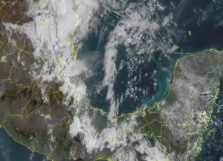 Frente frío 43 provoca lluvias y descenso de temperatura en Veracruz