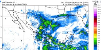 PC Veracruz emite #AvisoEspecial por Frente frío 45 #AsíElClima