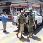 Despliegan operativo de seguridad en pleno centro de Xalapa.
