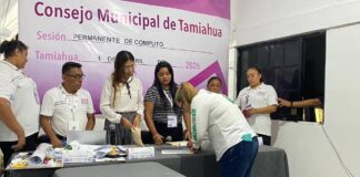 OPLE Veracruz dio por concluida Sesión Permanente de Cómputo Municipal, luego de la elección extraordinaria en Tamiahua