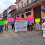 Ejidatarios de Ranchoapan protestan en Xalapa por adeudo millonario de Sedatu en San Andrés Tuxtla.