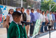 En respuesta a solicitud del Día del Pueblo, Daniela Griego visitó la primaria Salvador Díaz Mirón