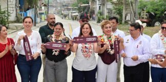 Aquí están sus impuestos: Rocío Nahle entrega carretera Papantla–Espinal