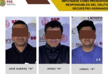 Caen tres presuntos secuestradores en operativo en Boca del Río.