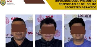 Caen tres presuntos secuestradores en operativo en Boca del Río.