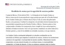 Embajada de Estados Unidos respalda cargos contra Rubén Rocha Moya y reafirma ofensiva anticorrupción binaciona.l