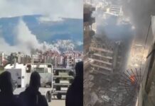 Israel lanzó 160 bombas en minutos sobre distintas zonas civiles de Líbano, mata a 250 y más de mil lesionados.