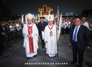Peregrinación de la Arquidiócesis de Xalapa a la Basílica de Guadalupe .