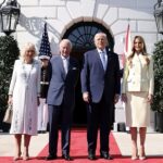 Trump y Melania reciben a Carlos III y Camila en la Casa Blanca en histórica visita de Estado