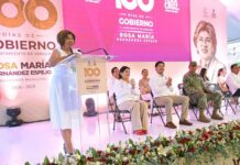 VERACRUZ RESPALDA 100 DÍAS DE TRANSFORMACIÓN; ENTRE CALOR, CIFRAS Y CERCANÍA, ROSA MARÍA RINDE CUENTAS