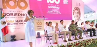 VERACRUZ RESPALDA 100 DÍAS DE TRANSFORMACIÓN; ENTRE CALOR, CIFRAS Y CERCANÍA, ROSA MARÍA RINDE CUENTAS