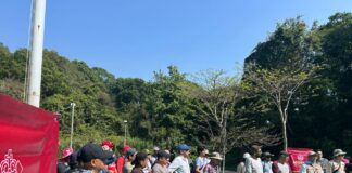 Participa SEV en limpieza del Cerro de la Galaxia, pulmón natural de Xalapa
