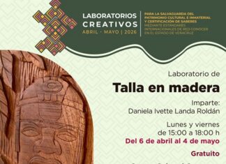 Participa en los Laboratorios Creativos de Talla en madera en Xalapa y Veracruz