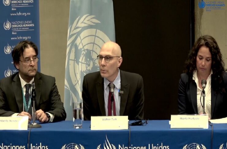 Volker Türk llama a no polarizar y politizar el tema de las desapariciones en México