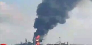 Incendio en área de coque de la Refinería Olmeca es controlado sin reporte de víctimas .