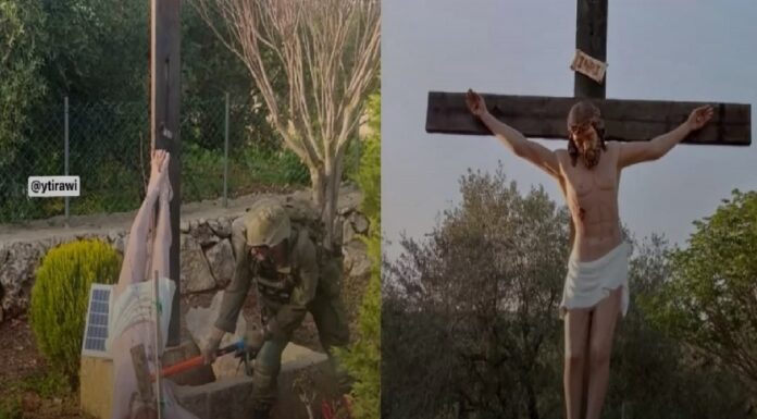 FDI sancionarán a soldados que vandalizaron figura de Jesús en Líbano.