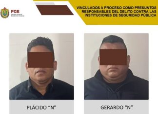 Ex servidores públicos a prisión preventiva en Tecolutla tras acción de la Fiscalía de Veracruz